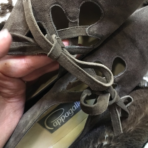 • adorable vintage pappagallo tie front shoes • - Picture 7 of 7